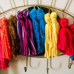 Custom Yarn Tassel Earrings